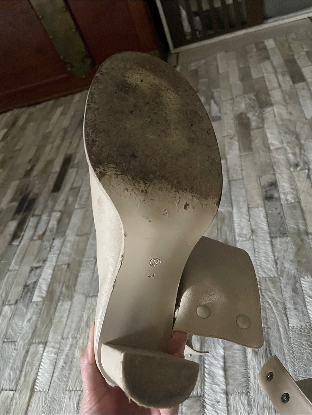 THE ROW teatime buttoned booties sz41 Women's Beige  Ankle Bootie - Picture 7 of 12